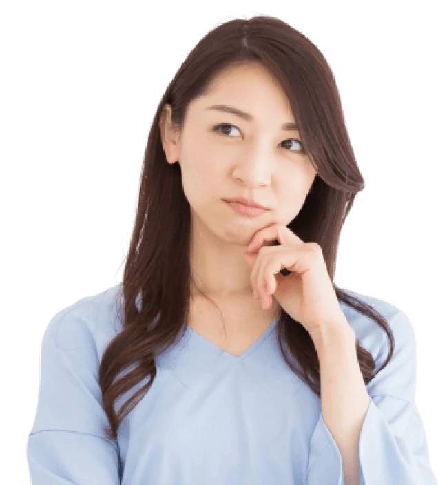 どの依頼に頼めばよいか悩んでいる女性
